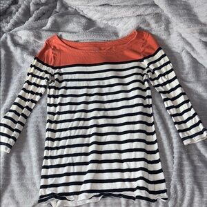 LOFT Vibrant Orange Knit Top